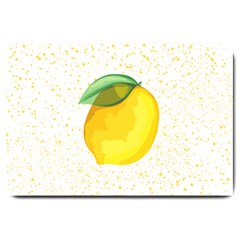 Illustration Sgraphic Lime Orange Large Doormat  by HermanTelo