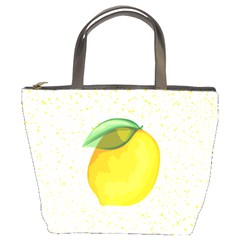 Illustration Sgraphic Lime Orange Bucket Bag by HermanTelo