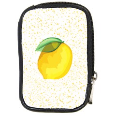 Illustration Sgraphic Lime Orange Compact Camera Leather Case