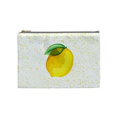 Illustration Sgraphic Lime Orange Cosmetic Bag (medium) by HermanTelo