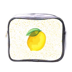 Illustration Sgraphic Lime Orange Mini Toiletries Bag (one Side) by HermanTelo