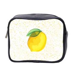 Illustration Sgraphic Lime Orange Mini Toiletries Bag (two Sides)