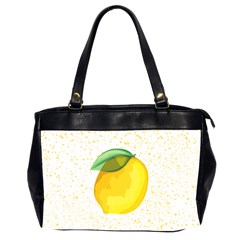 Illustration Sgraphic Lime Orange Oversize Office Handbag (2 Sides)