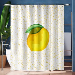 Illustration Sgraphic Lime Orange Shower Curtain 60  X 72  (medium)  by HermanTelo