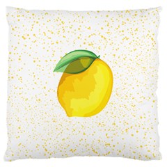 Illustration Sgraphic Lime Orange Large Cushion Case (one Side)