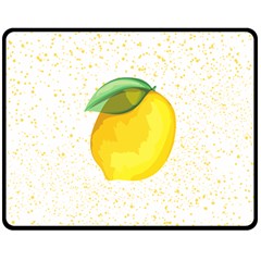 Illustration Sgraphic Lime Orange Double Sided Fleece Blanket (medium)  by HermanTelo