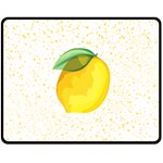 Illustration Sgraphic Lime Orange Double Sided Fleece Blanket (Medium)  58.8 x47.4  Blanket Front