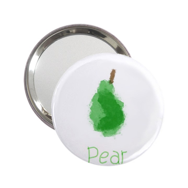 Pear Fruit Watercolor Painted 2.25  Handbag Mirrors