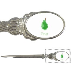 Pear Fruit Watercolor Painted Letter Opener