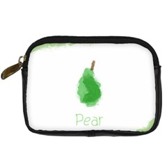 Pear Fruit Watercolor Painted Digital Camera Leather Case by Mariart