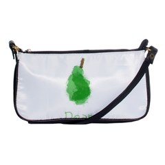 Pear Fruit Watercolor Painted Shoulder Clutch Bag by Mariart