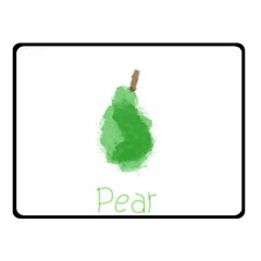 Pear Fruit Watercolor Painted Fleece Blanket (small) by Mariart