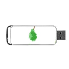 Pear Fruit Watercolor Painted Portable Usb Flash (one Side) by Mariart