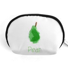 Pear Fruit Watercolor Painted Accessory Pouch (Medium)