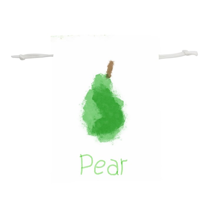 Pear Fruit Watercolor Painted Lightweight Drawstring Pouch (S)