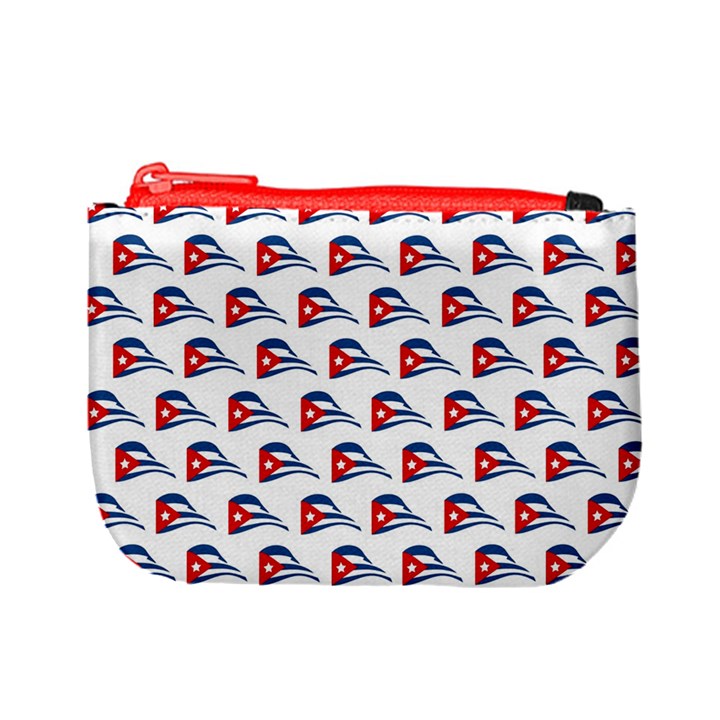 Cuban Flapping Flags Oblong Coin Change Purse