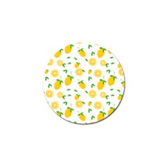 Illustrations Lemon Citrus Fruit Yellow Golf Ball Marker