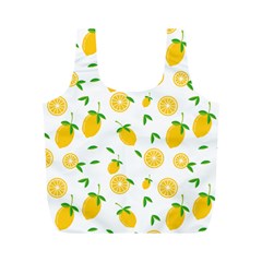 Illustrations Lemon Citrus Fruit Yellow Full Print Recycle Bag (M)