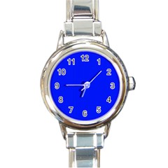 Just Blue - Round Italian Charm Watch by FashionLane