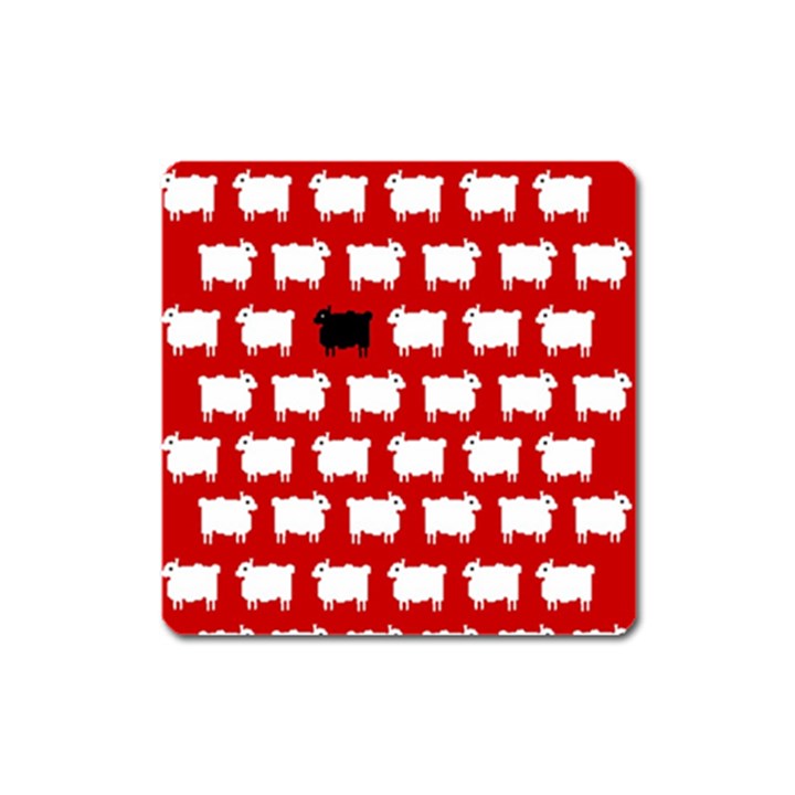 Black Sheep Square Magnet