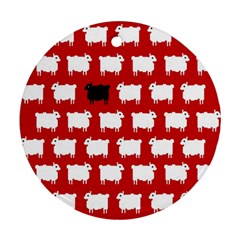 Black Sheep Round Ornament (two Sides) by NoHang