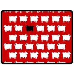 Black Sheep Double Sided Fleece Blanket (large)  by NoHang