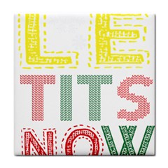 Let It Snow Tile Coaster by NoHang