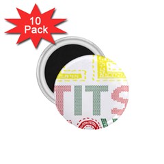 Let It Snow 1 75  Magnets (10 Pack)  by NoHang