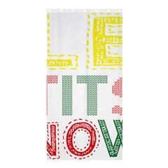 Let It Snow Shower Curtain 36  X 72  (stall)  by NoHang