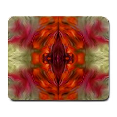 Landscape In A Colorful Structural Habitat Ornate Large Mousepads by pepitasart