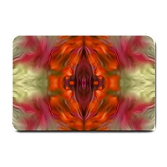 Landscape In A Colorful Structural Habitat Ornate Small Doormat  by pepitasart