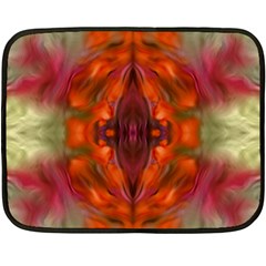 Landscape In A Colorful Structural Habitat Ornate Fleece Blanket (mini) by pepitasart