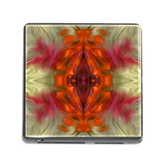 Landscape In A Colorful Structural Habitat Ornate Memory Card Reader (square 5 Slot) by pepitasart