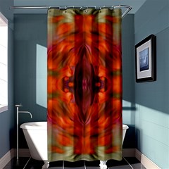 Landscape In A Colorful Structural Habitat Ornate Shower Curtain 36  X 72  (stall)  by pepitasart