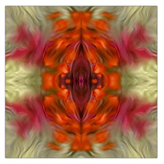 Landscape In A Colorful Structural Habitat Ornate Large Satin Scarf (square) by pepitasart