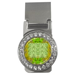 Landscape In A Green Structural Habitat Ornate Money Clips (cz)  by pepitasart