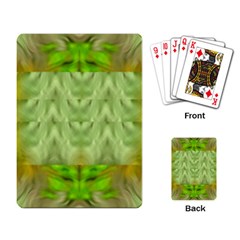 Landscape In A Green Structural Habitat Ornate Playing Cards Single Design (rectangle) by pepitasart