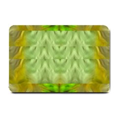 Landscape In A Green Structural Habitat Ornate Small Doormat  by pepitasart