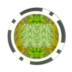 Landscape In A Green Structural Habitat Ornate Poker Chip Card Guard by pepitasart