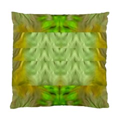 Landscape In A Green Structural Habitat Ornate Standard Cushion Case (one Side) by pepitasart