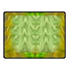 Landscape In A Green Structural Habitat Ornate Fleece Blanket (small) by pepitasart