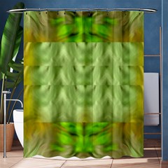 Landscape In A Green Structural Habitat Ornate Shower Curtain 60  X 72  (medium)  by pepitasart