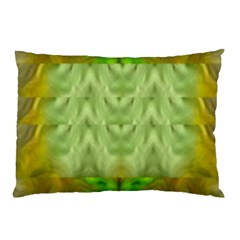 Landscape In A Green Structural Habitat Ornate Pillow Case (two Sides) by pepitasart