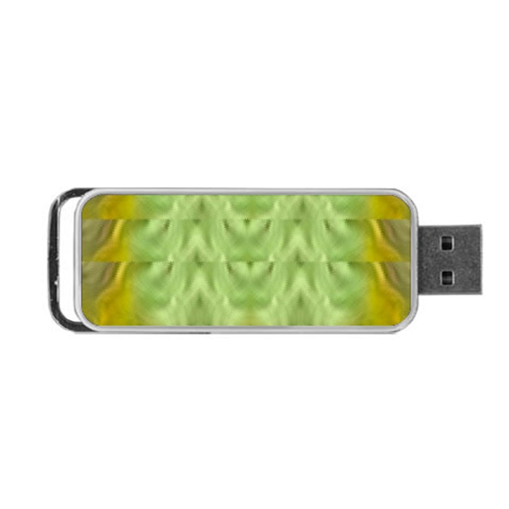 Landscape In A Green Structural Habitat Ornate Portable USB Flash (One Side)