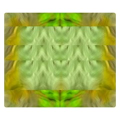 Landscape In A Green Structural Habitat Ornate Double Sided Flano Blanket (small)  by pepitasart