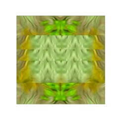 Landscape In A Green Structural Habitat Ornate Small Satin Scarf (square) by pepitasart