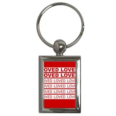 Loved Key Chain (rectangle) by NoHang