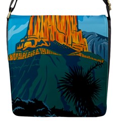 Guadalupe Mountains National Park With El Capitan Peak Texas United States Wpa Poster Art Color Flap Closure Messenger Bag (s) by retrovectors