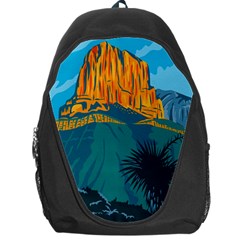 Guadalupe Mountains National Park With El Capitan Peak Texas United States Wpa Poster Art Color Backpack Bag by retrovectors