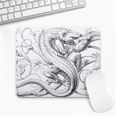 Dragon Lizard Vector Monster Large Mousepads by HermanTelo